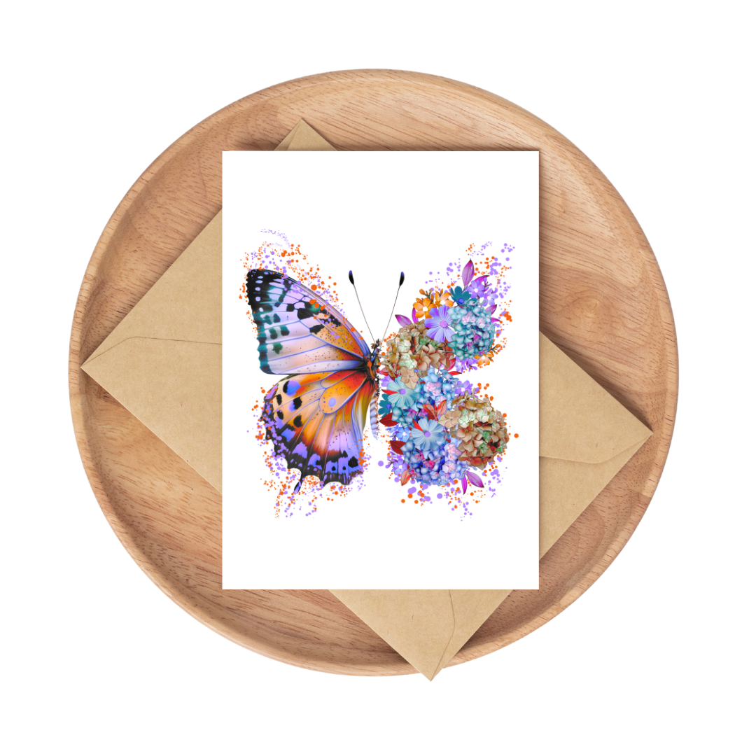 Purple Butterfly Card